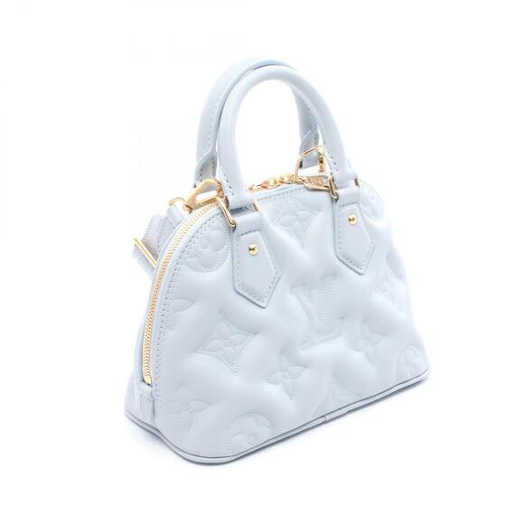 Louis Vuitton Alma Soft Bule Gram Blue Glacier Handbag Leather Blue - Picture 2 of 5